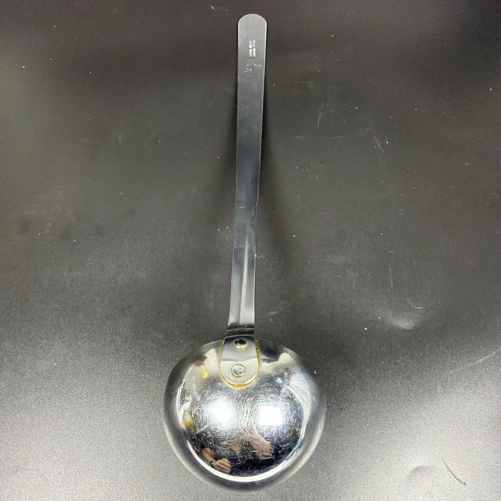 Vintage Irvin Ware Chrome Soup Ladle Dipper Spoon with Pour Spout USA 12